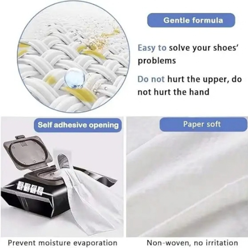 Shoe Wipes (Pack of 3 ) Instant Sneaker Cleaner Shoe Cleaner Cleaner (Generic, Leather, Nylon, Sports Shoes, Natural)