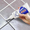 Gap Filler & Grout Repair Cream – Easy-Apply White Sealant for Cracks, Gaps & Joints in Bathroom, Kitchen, Wall & Floor Tiles.